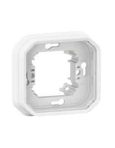 Plexo modular recessed frame white 1 module 85x85 mm