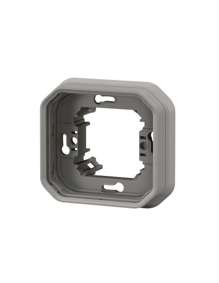 Cadre encastrable Plexo modulaire 1 module gris