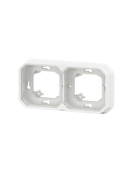 Cadre encastrable modulaire Plexo blanc 2 modules