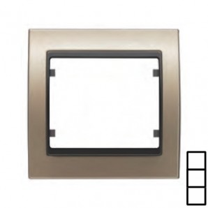 Marco 3 elementos vertical BRONCE NIEBLA COSSO BJC 22103-BNC