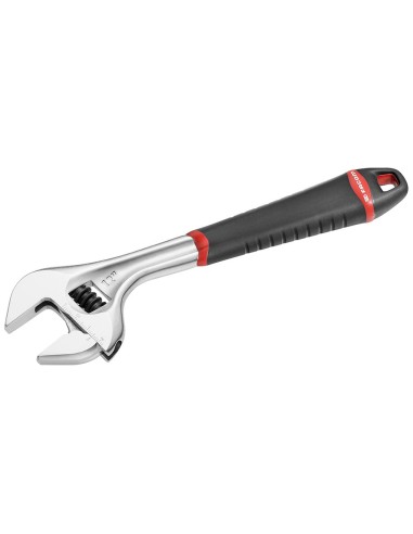 300 mm adjustable wrench with quick adjustment and bimaterial handle