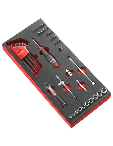 Ratchet and Socket Set 1/4 in 46 Pieces