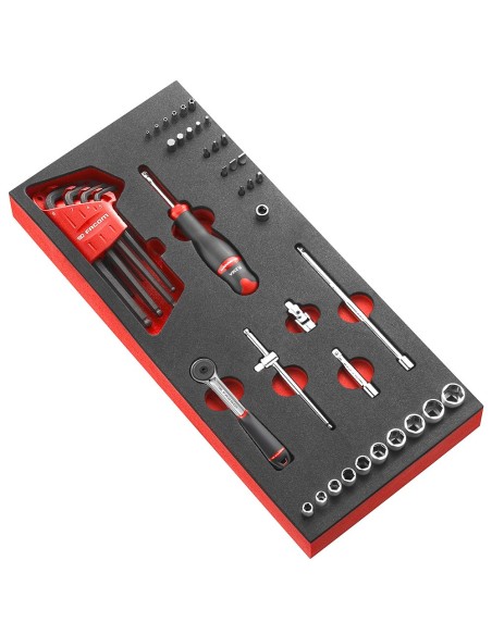 Ratchet and Socket Set 1/4 in 46 Pieces