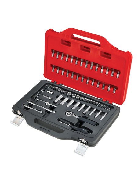 Ratchet and Socket Set 1/4 in 72 Pieces