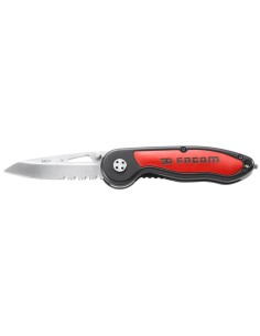 Folding cable stripping knife 77 mm steel blade