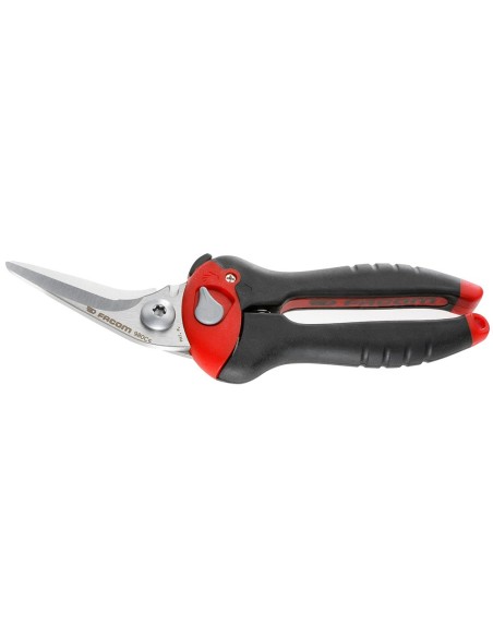 Angled multi-purpose shears with 2 opening positions