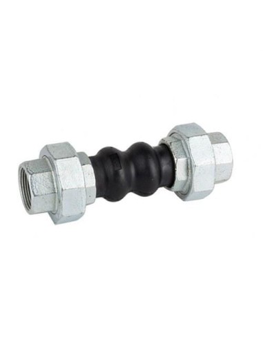 Douille élastique double ondulation 1" EPDM raccords galvanisés