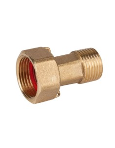 Two-piece 3/4x1/2 inch water meter adapter
