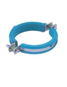 Braçadeira isofônica NIRON 63 mm com borracha azul