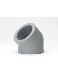 Codo 45 grados PPR 63 mm soldadura socket