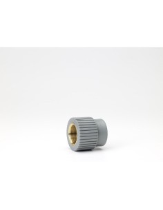 NIRON PREMIUM brass threaded PPR 20x1/2" grey coupling