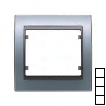 Marco 4 elementos vertical ALUMINIO PRUSIA BJC 22104-AP