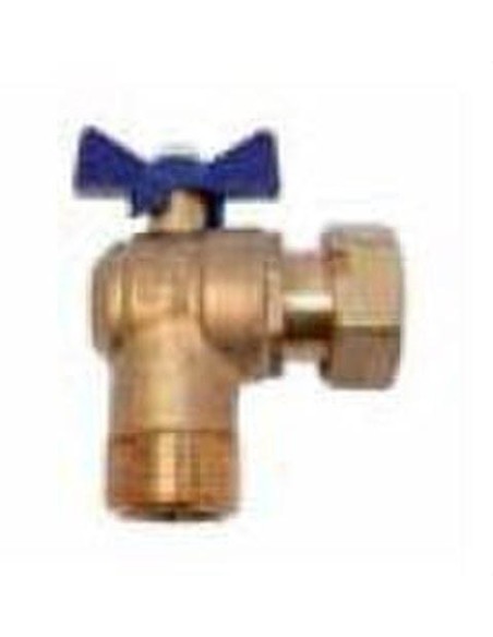 PE 25mm Angular Ball Valve 7/8" DN13 Inlet