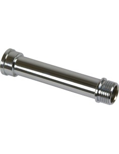 Chromierter Messing-Einzelblock gerade Verlängerung 1/2" 100 mm