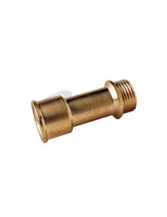 Chromium plated brass straight extension 1/2" 100 mm 2