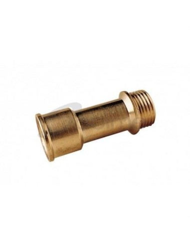 Allungamento rettilineo monoblocco ottone cromato 1/2" 100 mm