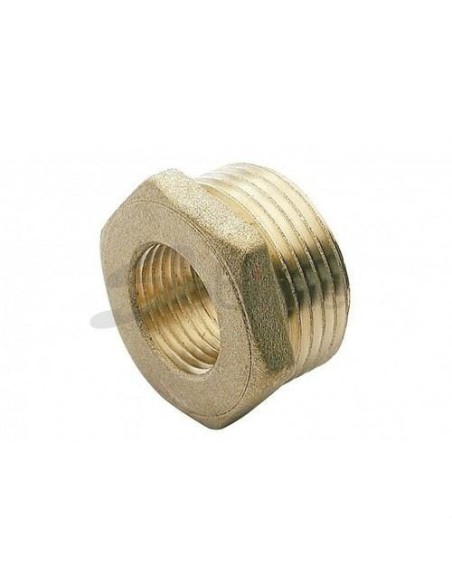 Anel redutor latão 3/4x1/2" com valona hexagonal