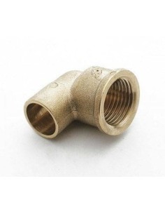 Female copper elbow 18x1/2 for pipe