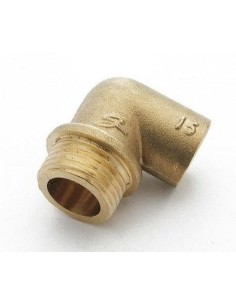 Male elbow for copper pipe 22 mm thread 3/4