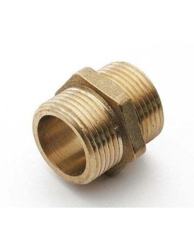 Brass coupling against thread M-M 1/4