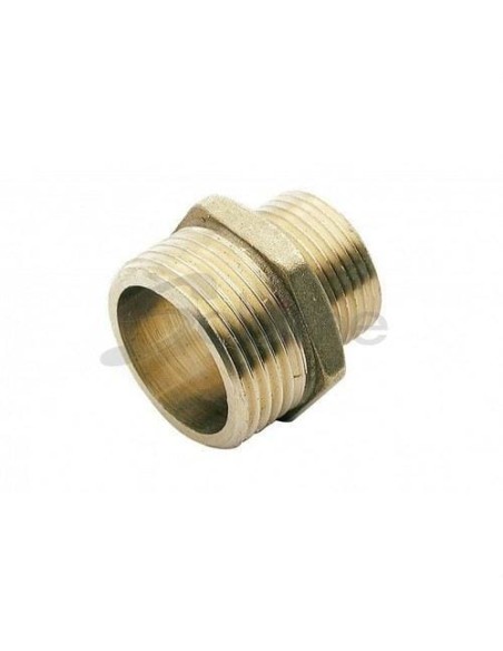 Conector latão contra rosca macho-macho 1x2 polegadas
