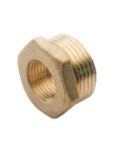 Reducción hexagonal latón roscada M-H 3/4" a 1/2