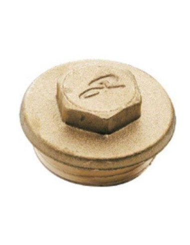 Tapa macho latão DZR 2" rosca BSPP-G
