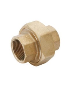 3-piece brass DZR union nut 1 inch