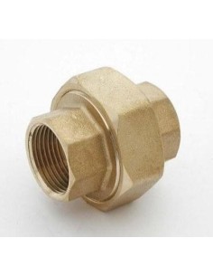 3-piece brass DZR union nut 1 inch 2
