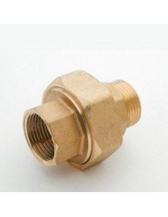 3-Piece Brass DZR Union Nut 1" BSPP Thread 2