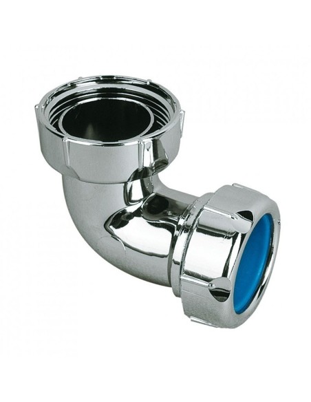 Codo com porca louca cromo 1.1/4