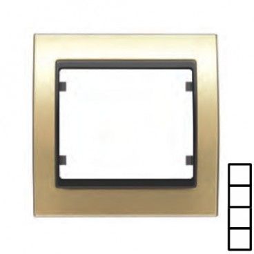 Moldura 4 elementos verticais GOLDEN BJC Mega 22104-DG