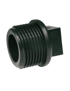 Male threaded cap 1" polypropylene