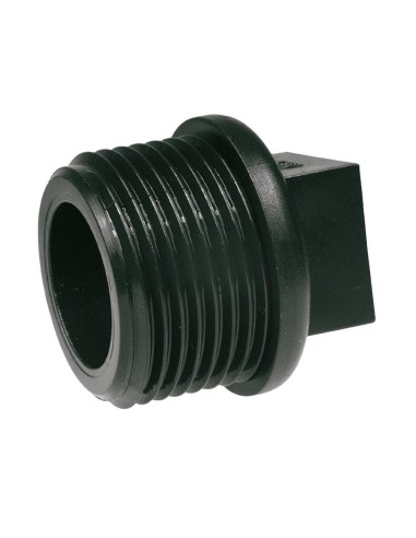 Male threaded cap 1" polypropylene
