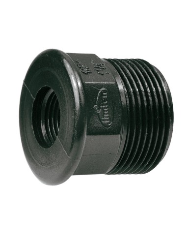 Threaded reducer M 1" h 1/2" polypropylene