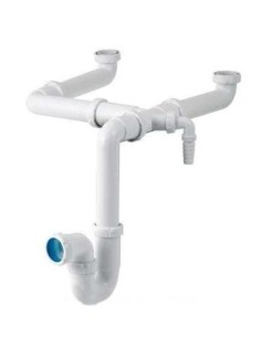 Double-bend S307 sink trap 1.1/2
