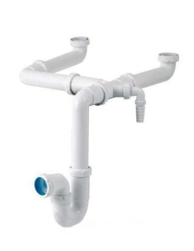 Doppelter Siphon S307 1 1/2" für Spüle