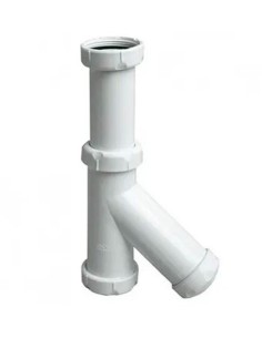 Siphon vertical extensible 1 1/4" avec raccord