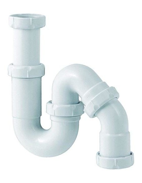 Extensible curved siphon S67 with splitter 1.1/4