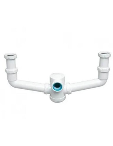 Siphon double siphonique S7 extensible horizontal 1 1/2