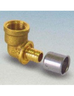 EasyPress Terminal Elbow 25x3/4" Brass