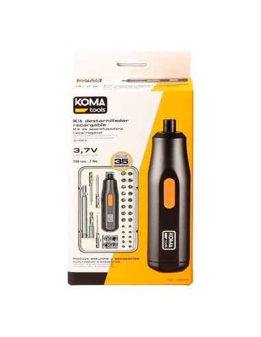 Rechargeable Screwdriver Kit 3.7V with 35 Accessories