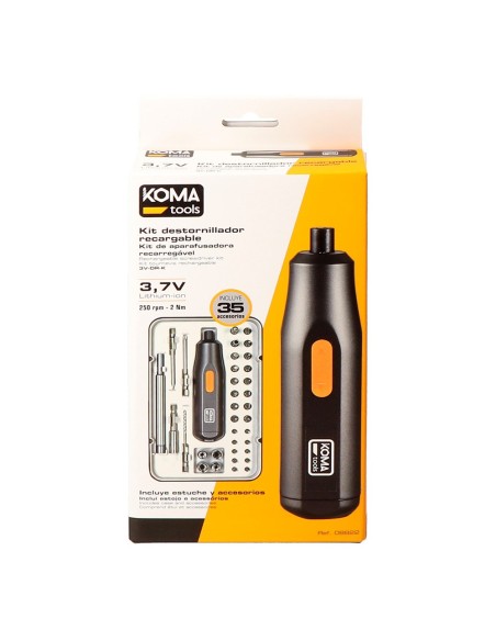 Rechargeable Screwdriver Kit 3.7V with 35 Accessories