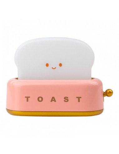 Rechargeable LED night light model pink toaster