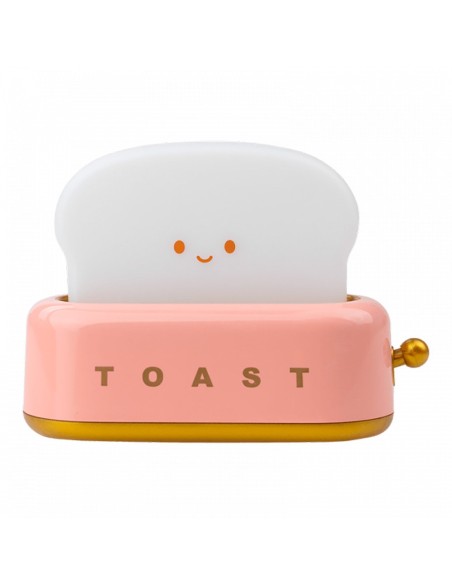 Rechargeable LED night light model pink toaster
