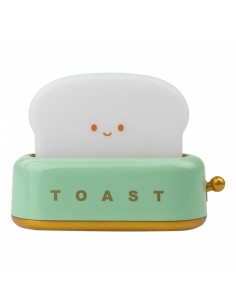 Rechargeable LED Night Light Toaster Shape Green