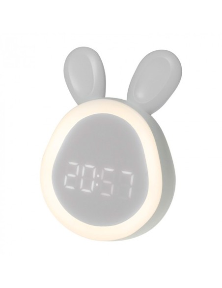 Réveil rechargeable lapin blanc USB