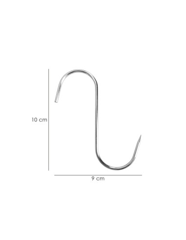 Stainless steel butcher hook 100 mm