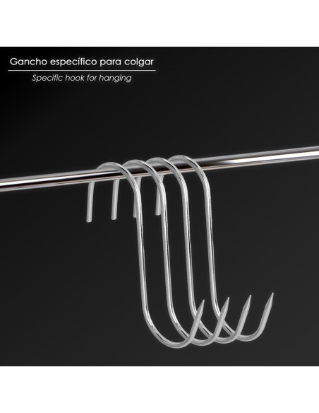 Stainless steel butcher hook 100 mm