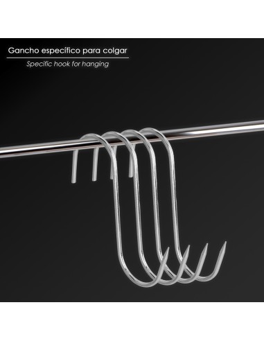 Stainless steel butcher hook 140 mm